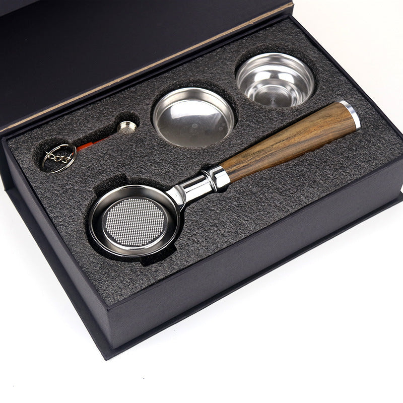 58Mm Stainless Steel Binaural Coffee Machine Handle Bottomless Filter Portafilter Universal