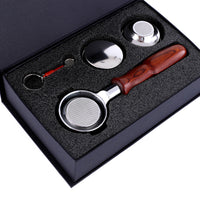 58Mm Stainless Steel Binaural Coffee Machine Handle Bottomless Filter Portafilter Universal