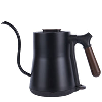 Slim, Long-spouted Stainless Steel Pour-over Coffee Kettle With Ear Handles