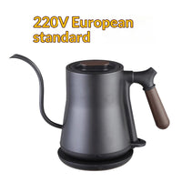 Slim, Long-spouted Stainless Steel Pour-over Coffee Kettle With Ear Handles