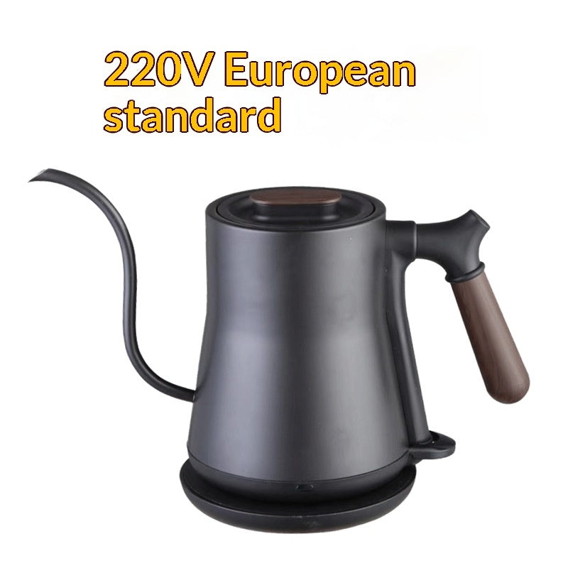 Slim, Long-spouted Stainless Steel Pour-over Coffee Kettle With Ear Handles