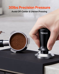 Espresso Tamper 51mm, Spring Loaded Coffee Tamper, 30 Lbs Tamper Tool Espresso, Stainless Tamper With Non-Slip Grip