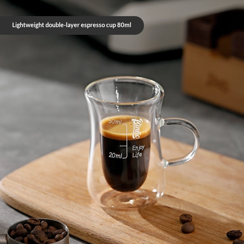 Coffee Cup  Glass With Measurements  Espresso Shot Measuring