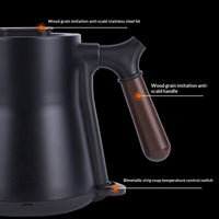Slim, Long-spouted Stainless Steel Pour-over Coffee Kettle With Ear Handles
