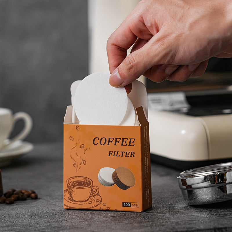 Round Filter Coffee Pot Moka Pot Universal Powder Bowl Filter Paper