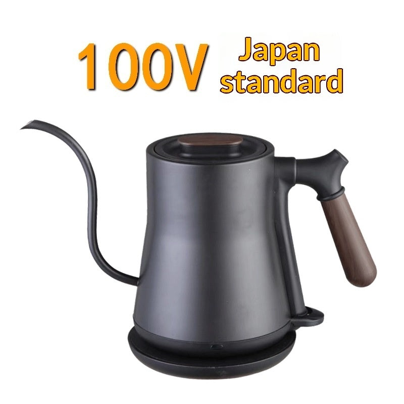 Slim, Long-spouted Stainless Steel Pour-over Coffee Kettle With Ear Handles