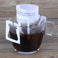 50 Pieces Japanese Filter Hanging Coffee Bag Ground Coffee Filter Bag Thickened Hanging Ear Drip Hand Made Coffee Filter Paper