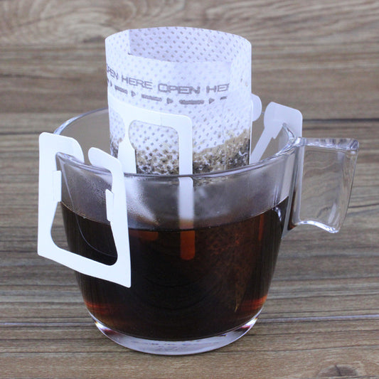 50 Pieces Japanese Filter Hanging Coffee Bag Ground Coffee Filter Bag Thickened Hanging Ear Drip Hand Made Coffee Filter Paper