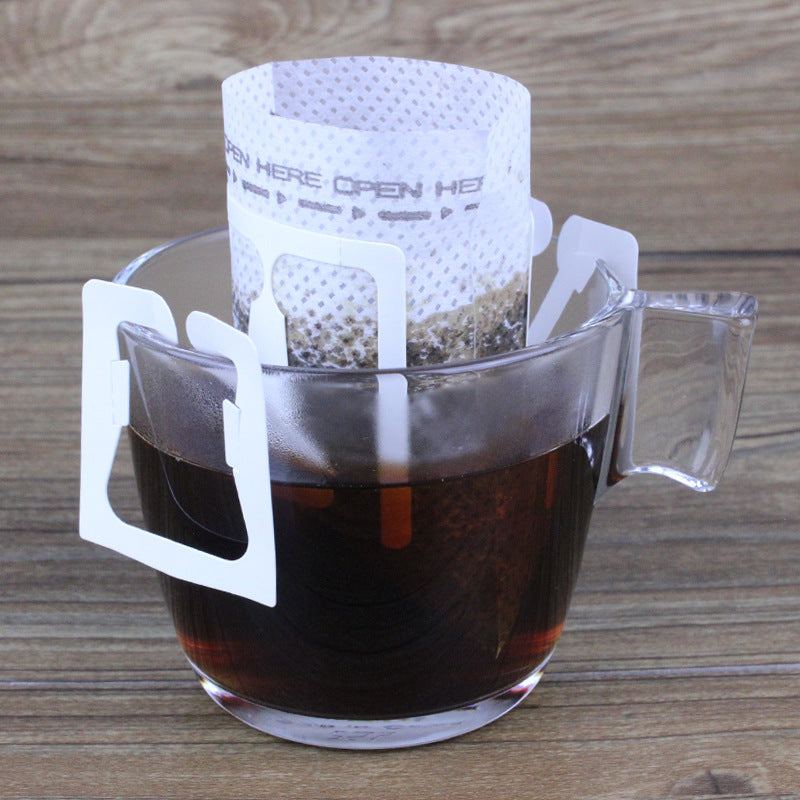 50 Pieces Japanese Filter Hanging Coffee Bag Ground Coffee Filter Bag Thickened Hanging Ear Drip Hand Made Coffee Filter Paper