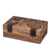 Solid Wood Espresso Machine Handle Support