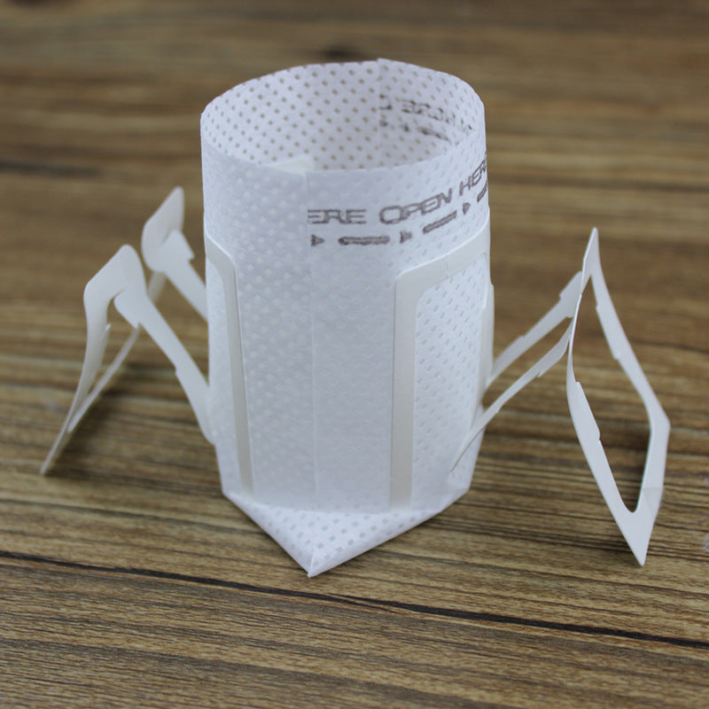 50 Pieces Japanese Filter Hanging Coffee Bag Ground Coffee Filter Bag Thickened Hanging Ear Drip Hand Made Coffee Filter Paper