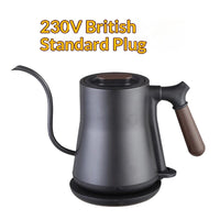 Slim, Long-spouted Stainless Steel Pour-over Coffee Kettle With Ear Handles