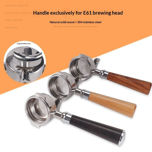Single- And Double-spout Stainless Steel Coffee Machine Portafilter Handles