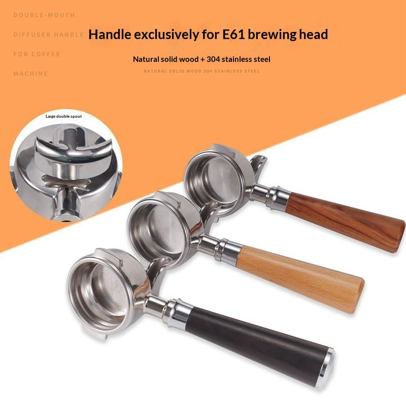 Single- And Double-spout Stainless Steel Coffee Machine Portafilter Handles